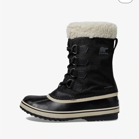 Sorel Winter Carnival boots Black womens 10 New in Box - Picture 3 of 4